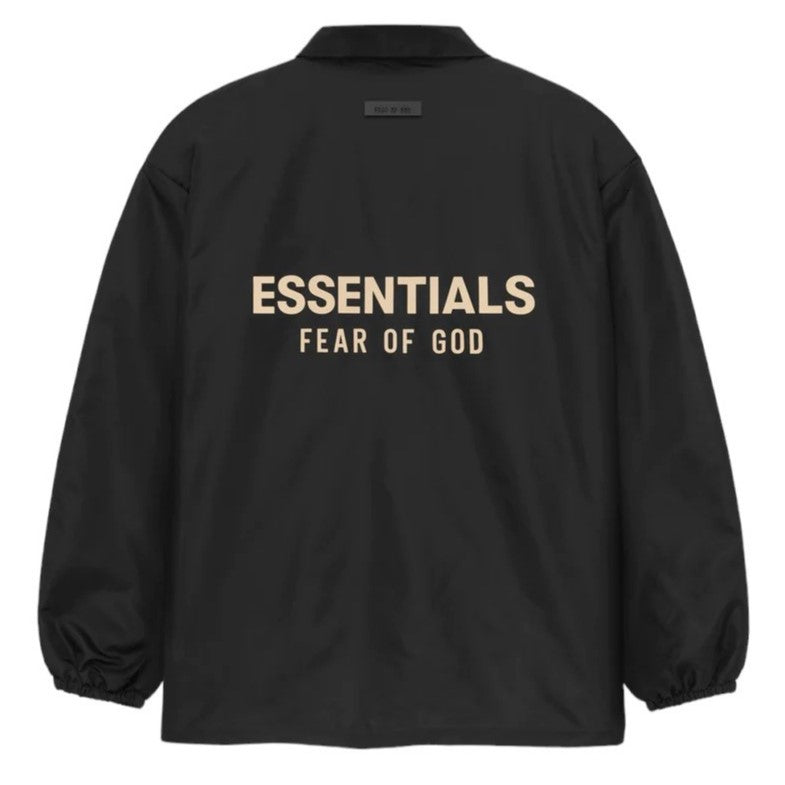Fear of God Essentials Coaches Jacket FW23 - Jet Black