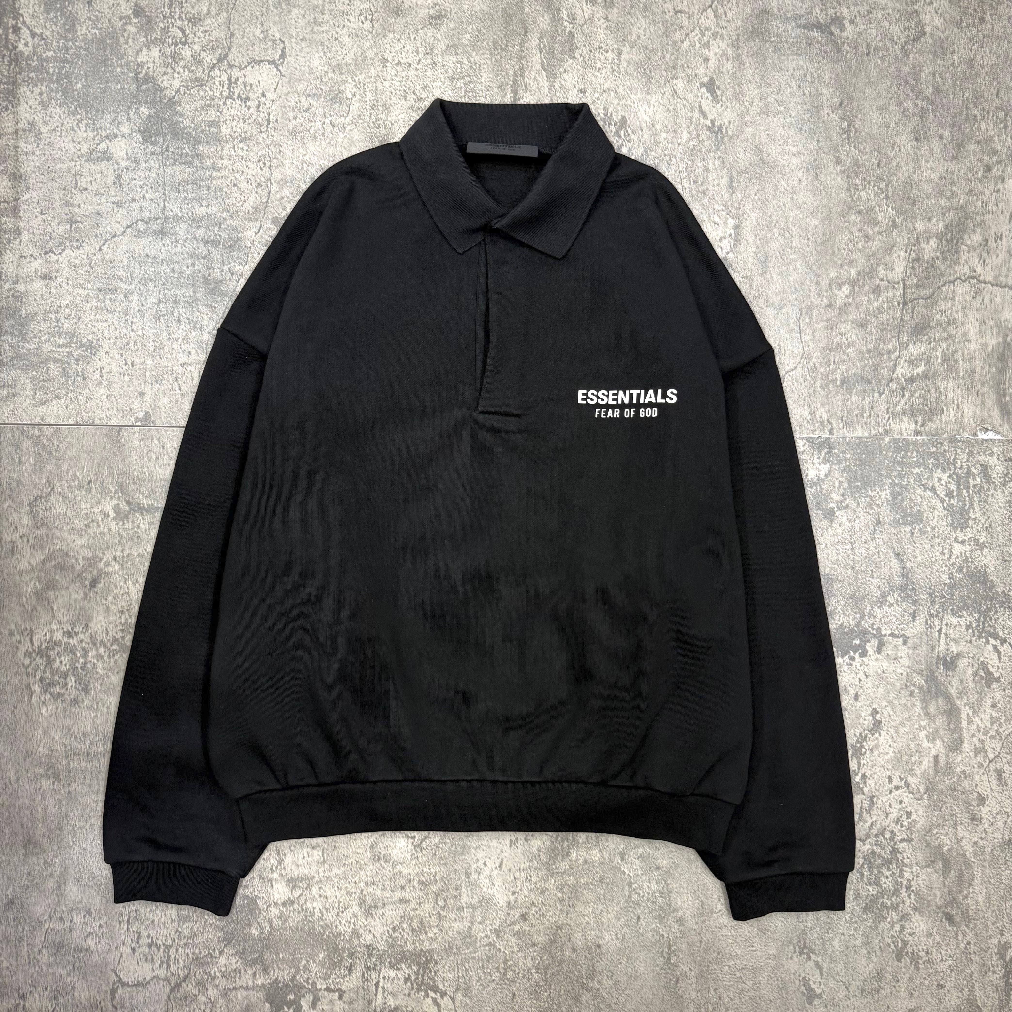 FOG Essentials Fleece Polo FW24 - Jet Black