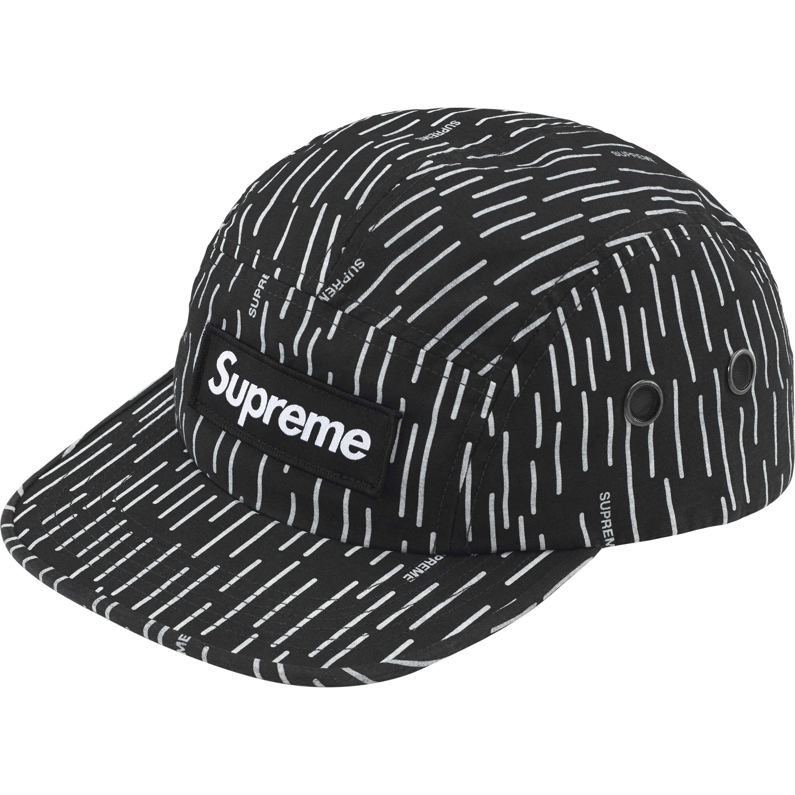 Supreme Military Camp Cap FW24 - Black Raindrop