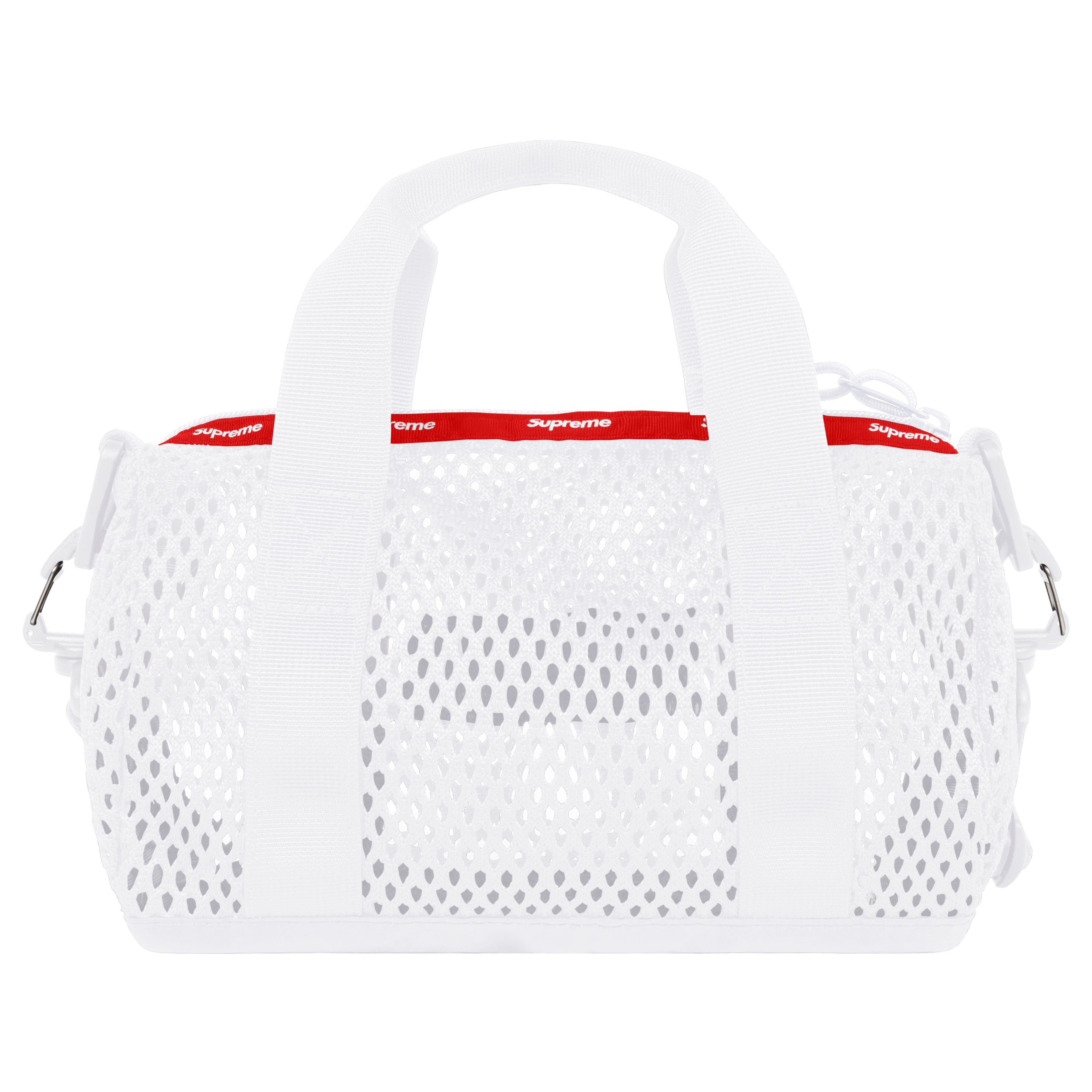 Supreme Mesh Mini Duffle Bag White