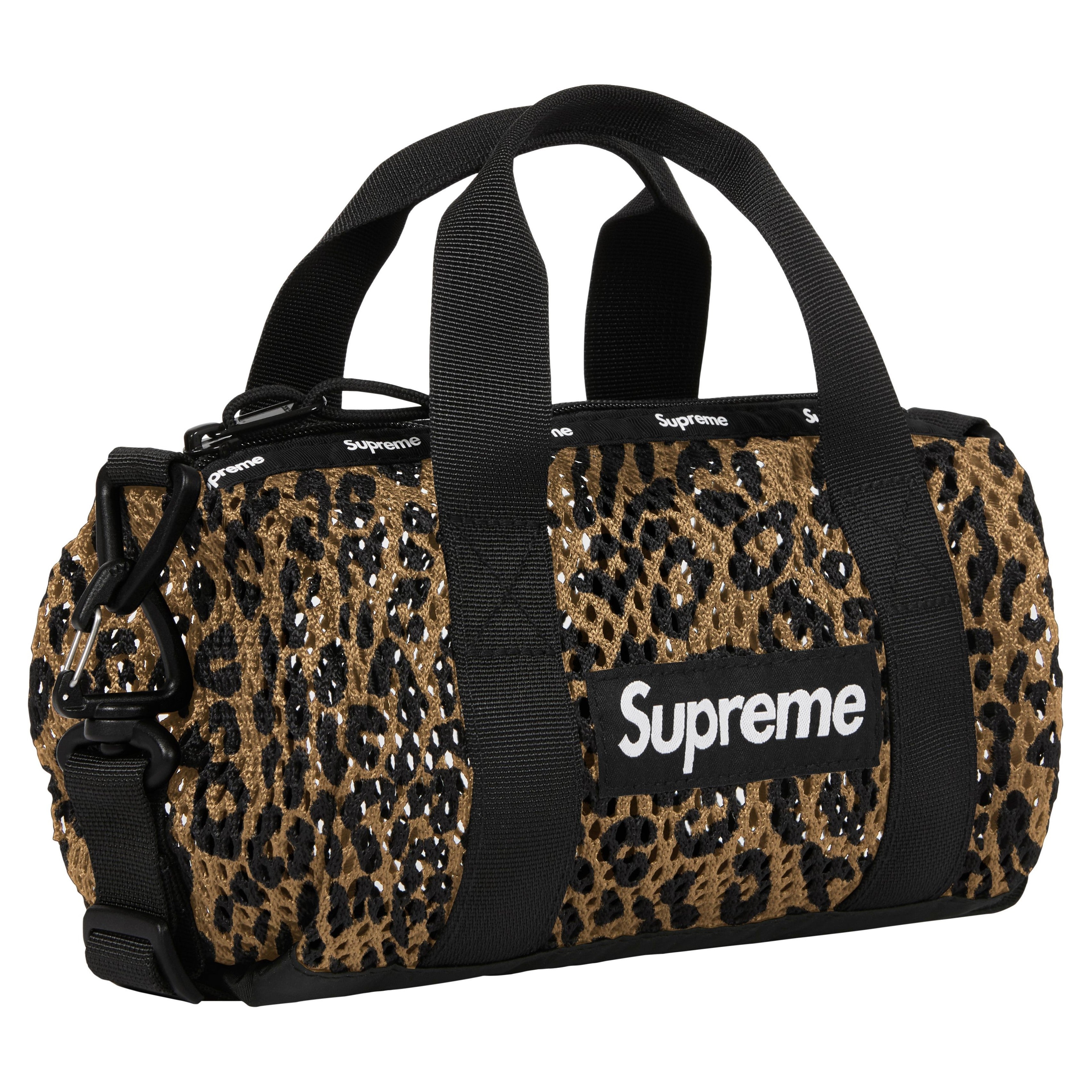 Supreme Mesh Mini Duffle Bag - Leopard