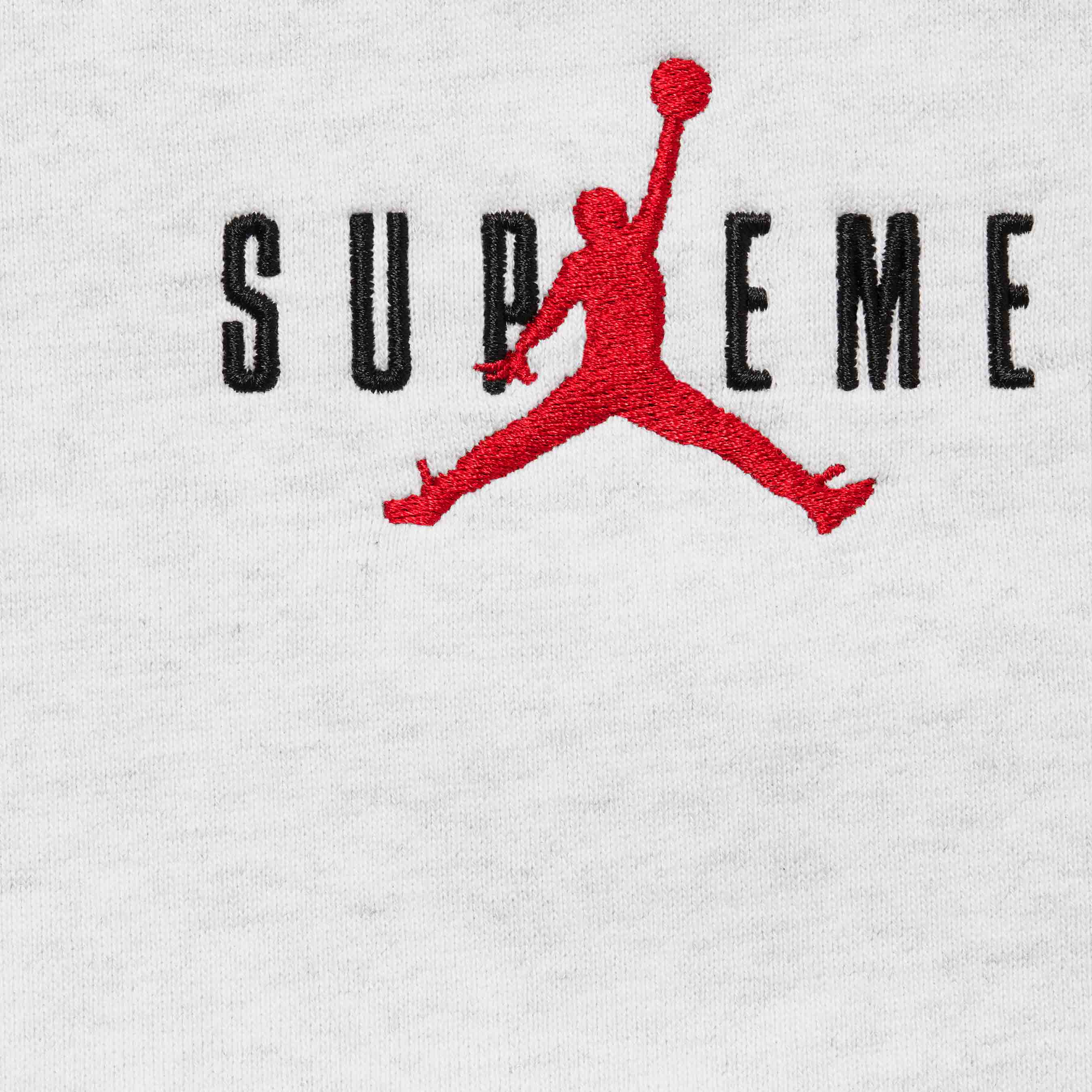 Supreme x Jordan Hooded Sweatshirt FW24 - Ash Grey