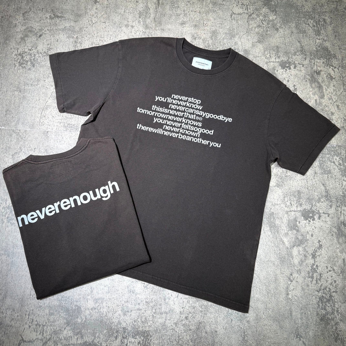 Thisisneverthat x Fragment Design Tee - Off Black