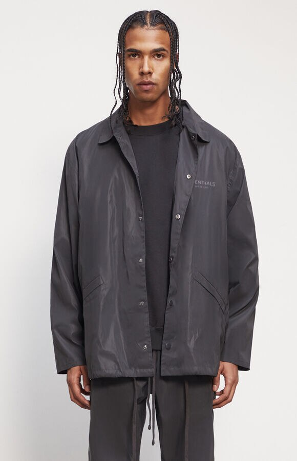 Fear of God Essentials Coaches Jacket - Reflective Black