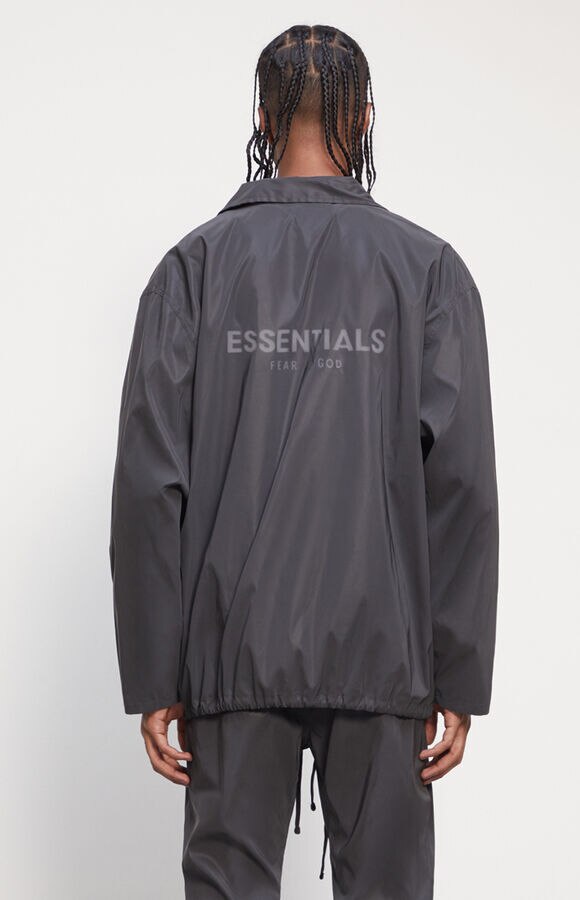 Fear of God Essentials Coaches Jacket - Reflective Black