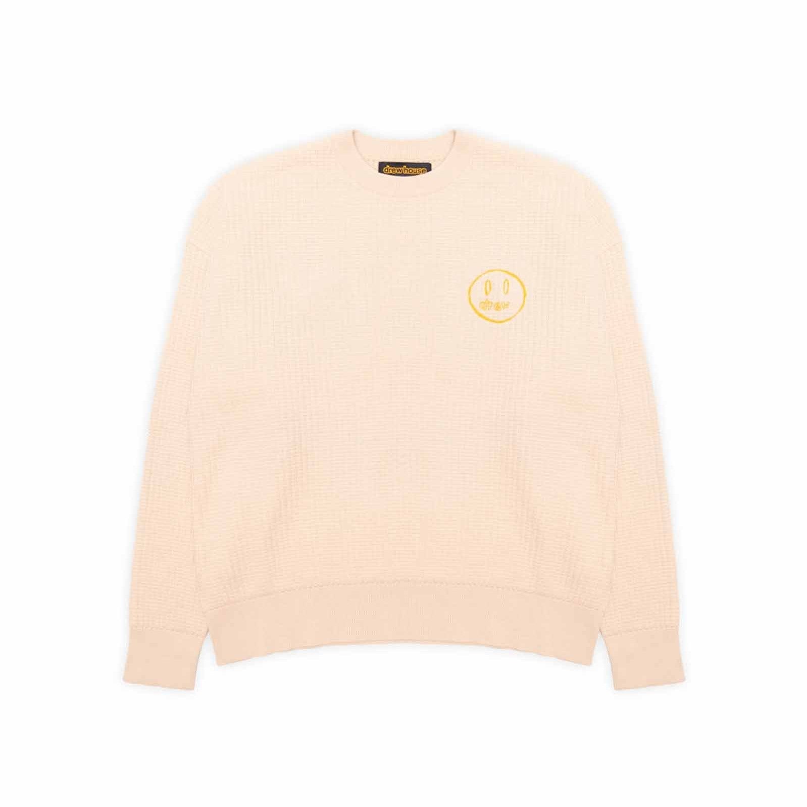 Drew House Mascot Waffle Sweater - Cream