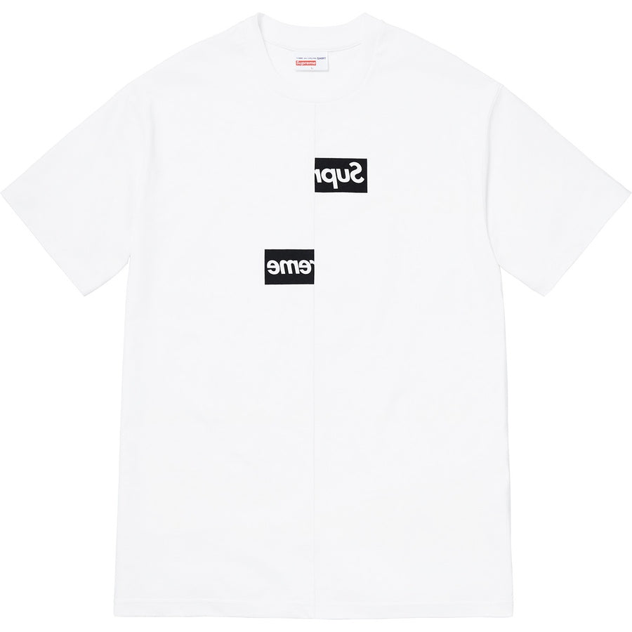 Supreme Comme des Garçons SHIRT Split Box Logo Tee - White