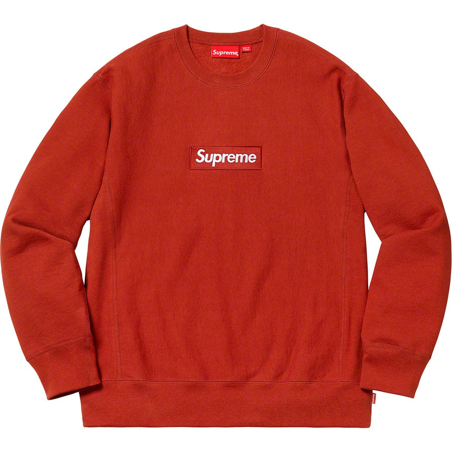 Supreme Box Logo Crewneck - Rust