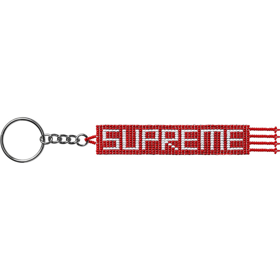 Supreme Beaded Keychain - Red