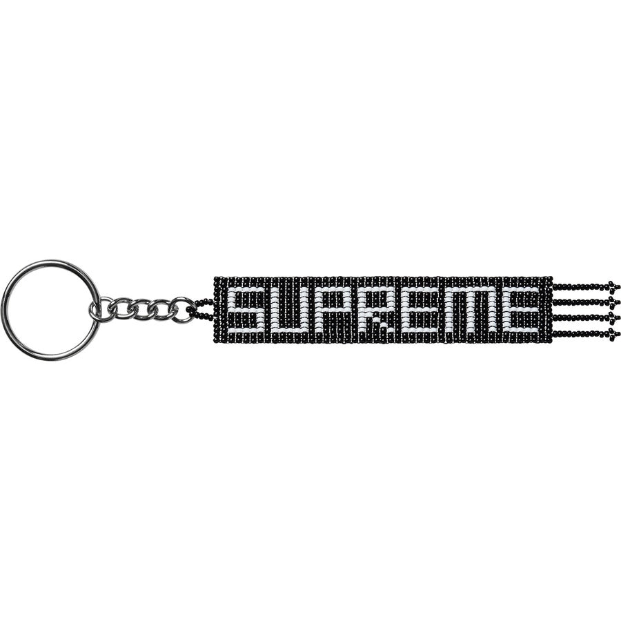 Supreme Beaded Keychain - Black