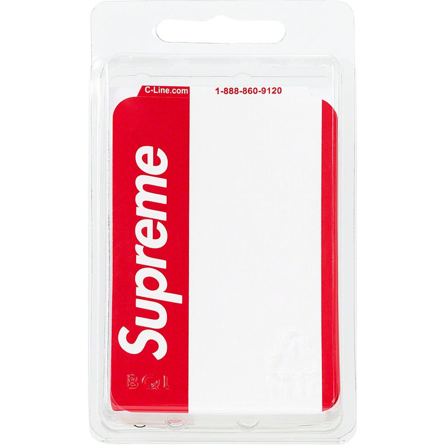 Supreme Name Badge Stickers (Pack of 100) - Red