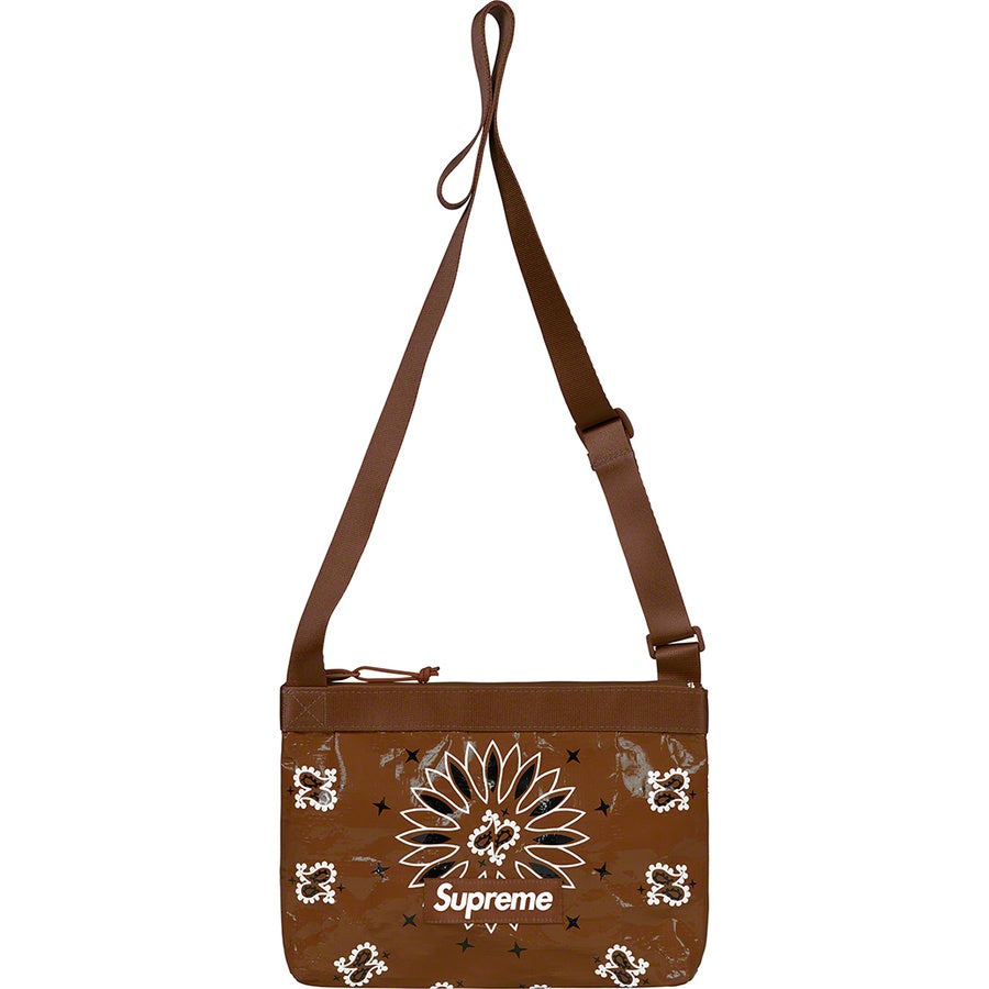 Supreme Bandana Tarp Side Bag - Brown