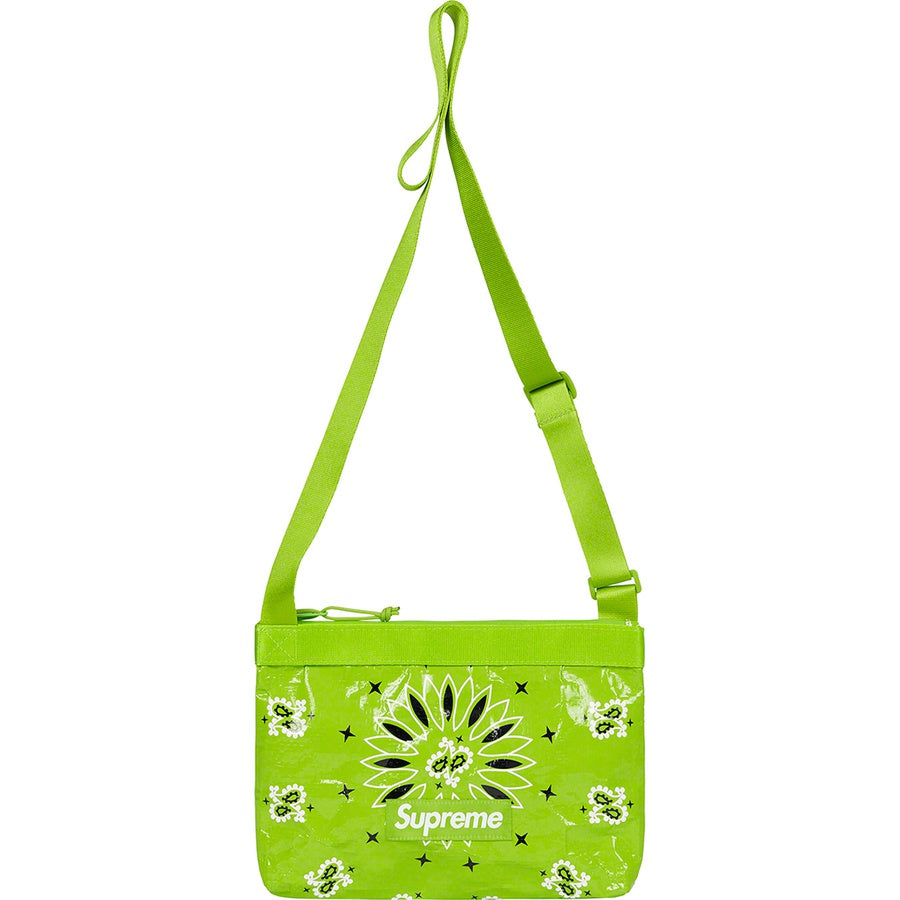 Supreme Bandana Tarp Side Bag - Bright Green