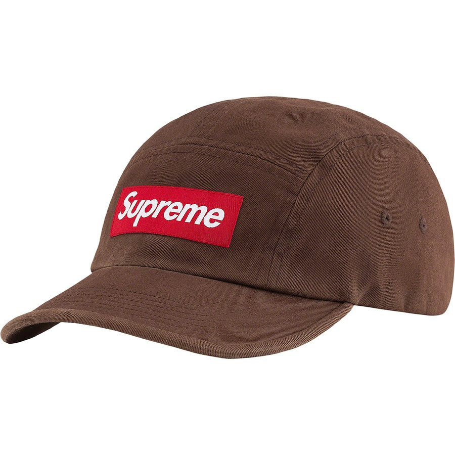 Supreme Washed Chino Twill Camp Cap - Brown