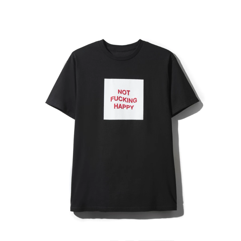 ASSC Not Fucking Happy Tee - Black