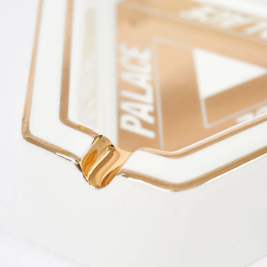 Palace Tri-Ferg Ashtray - White/Gold