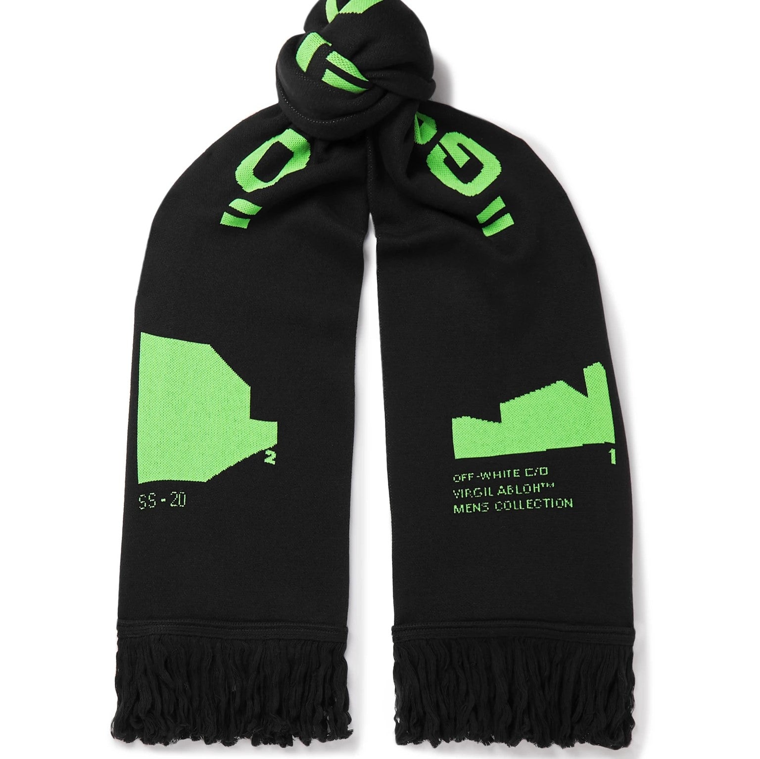 Off-White Arch Shapes Scarf - Black