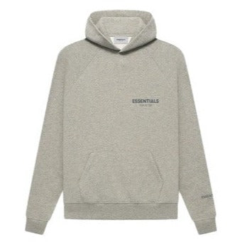 Fear of God Essentials Core Logo Hoodie FW21 - Heather Oatmeal
