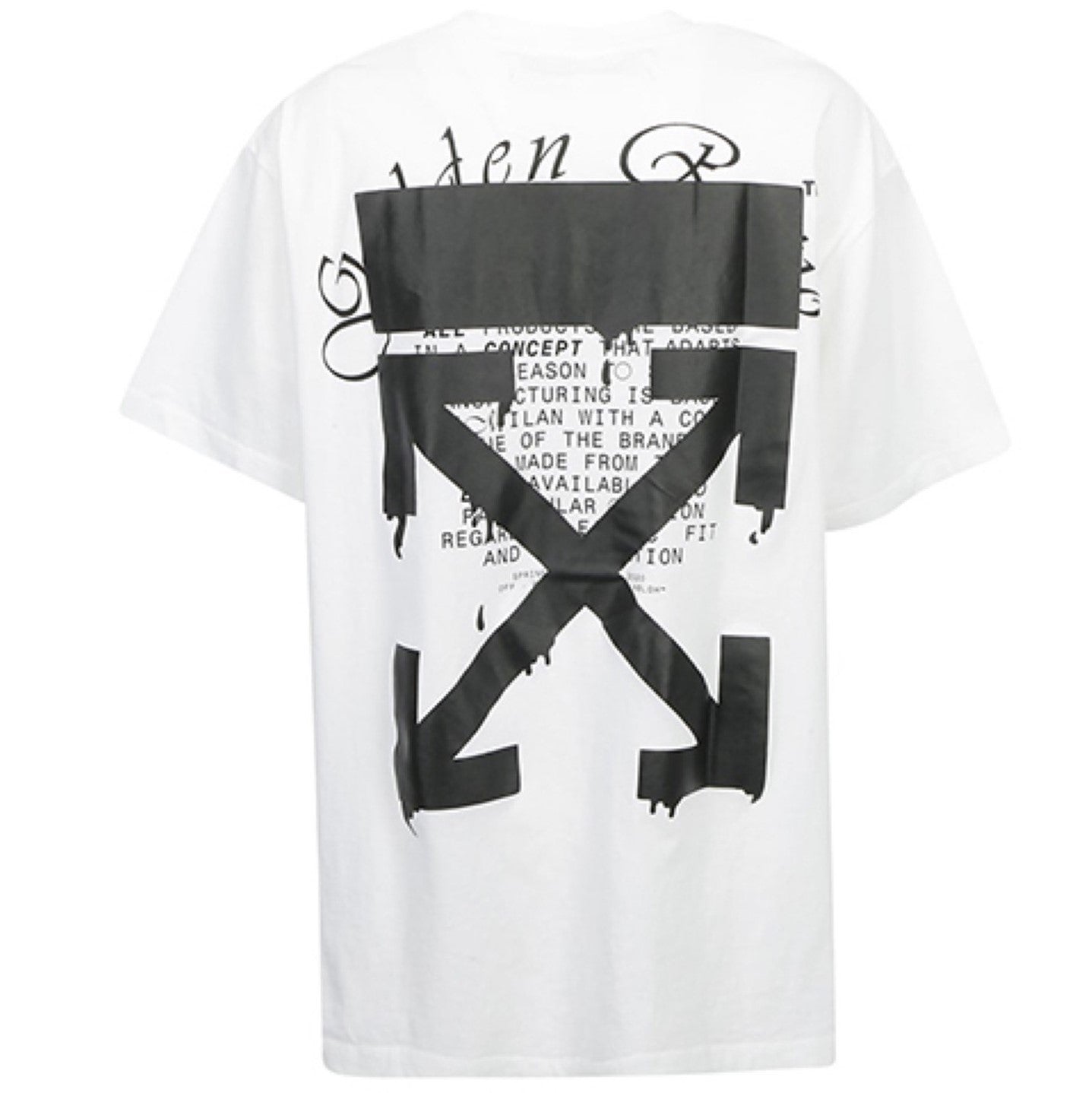 Off-White Dripping Arrows S/S Over Tee - White
