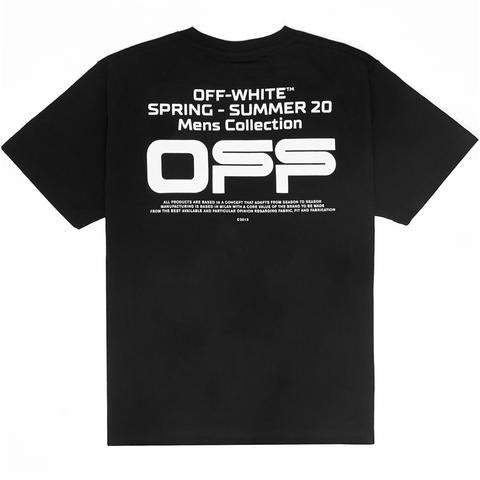Off-White Wavy Line Logo S/S Over Tee - Black