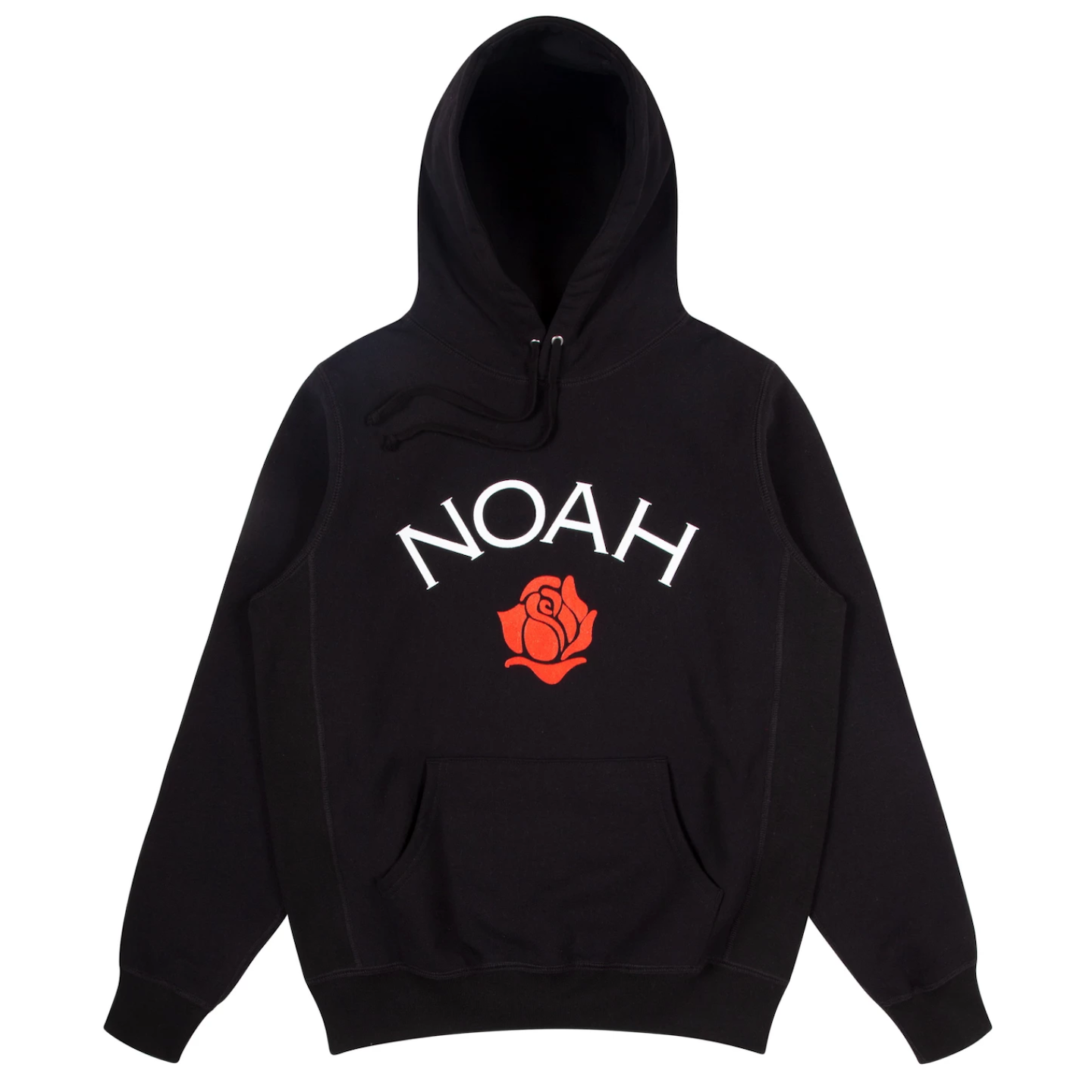 Noah NY Rose Logo Hoodie - Black