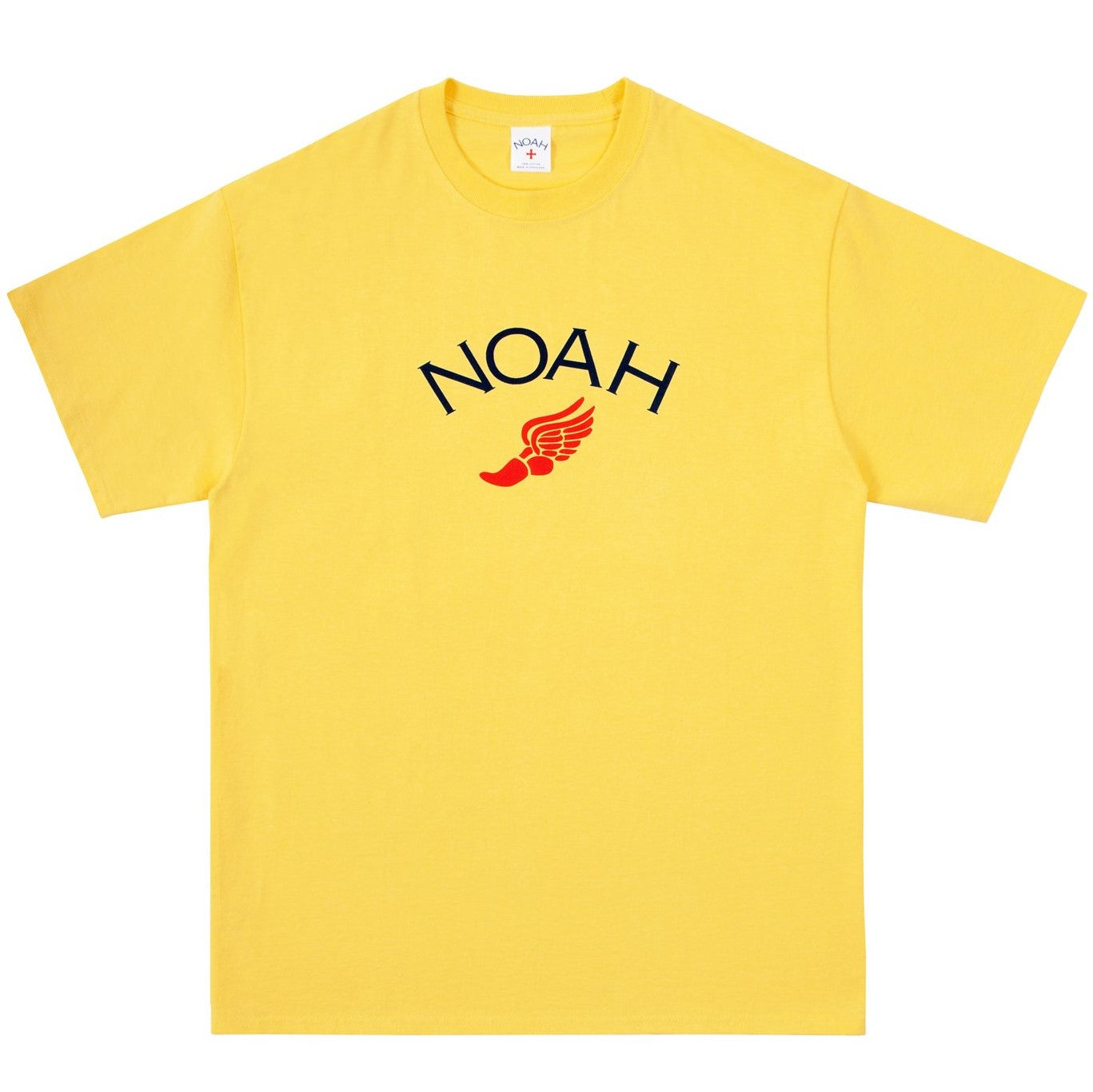 Noah Winged Foot Logo Tee - Yellow