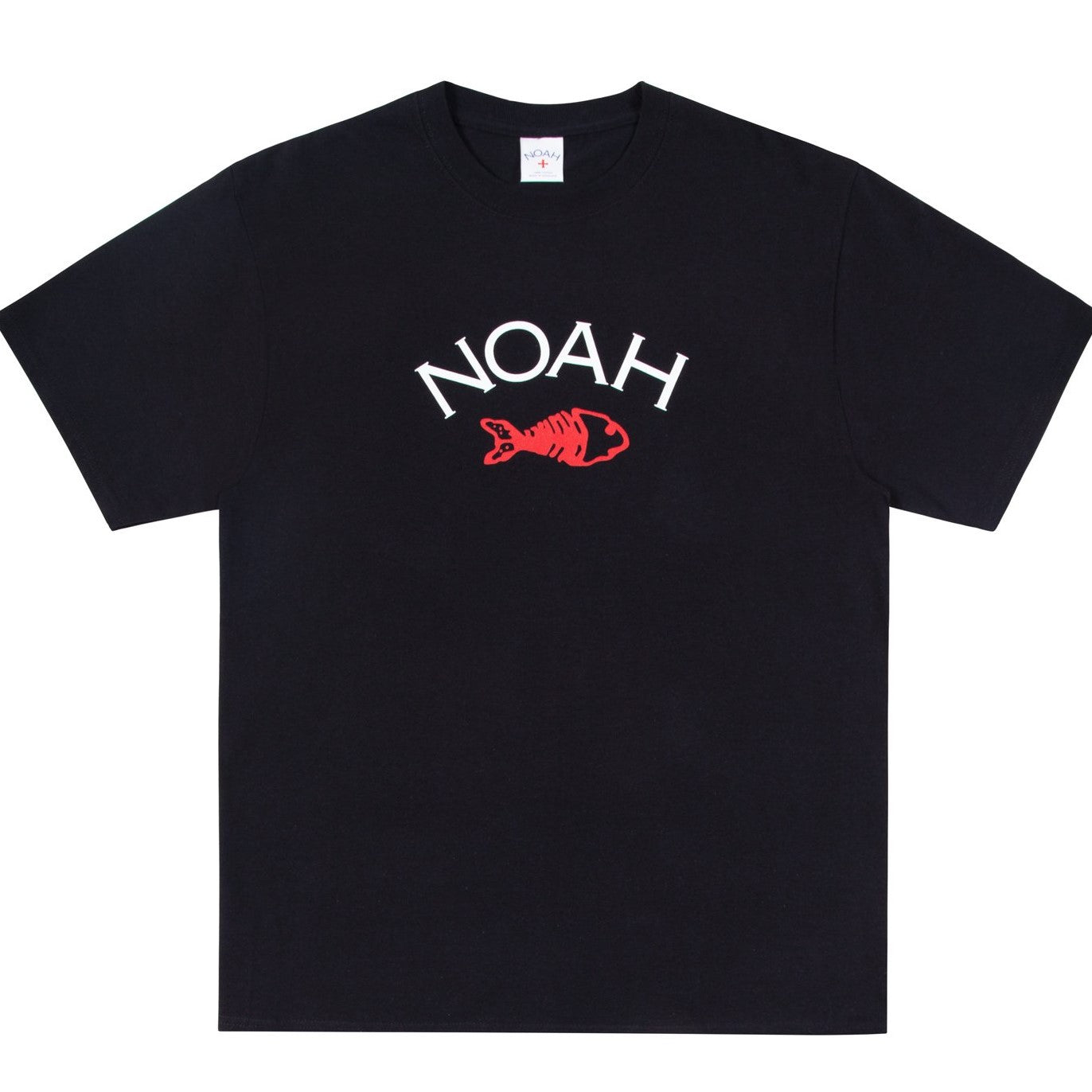Noah Fishbone Logo Tee - Black