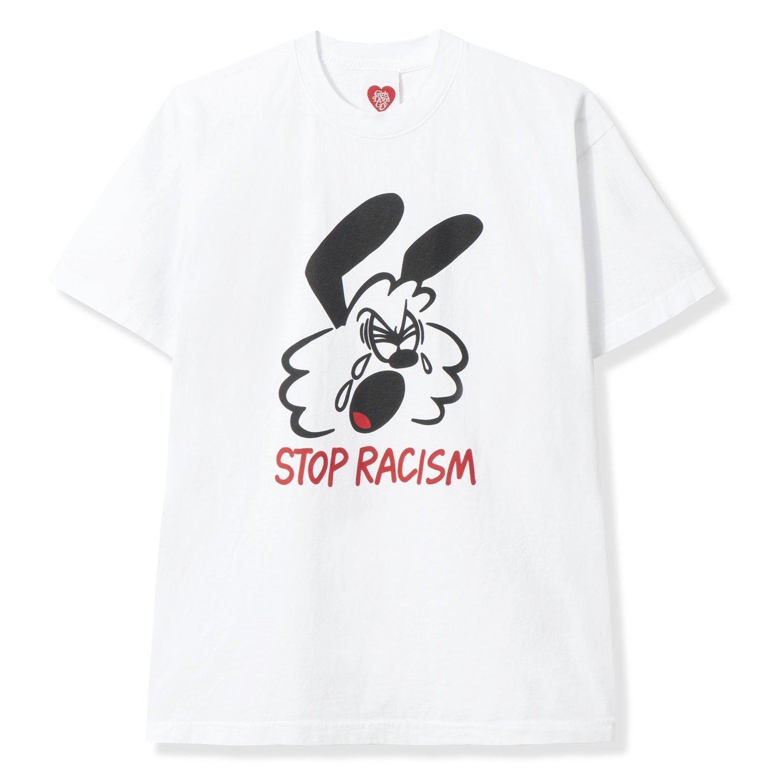 Girls Don't Cry Stop Racism Tee - White