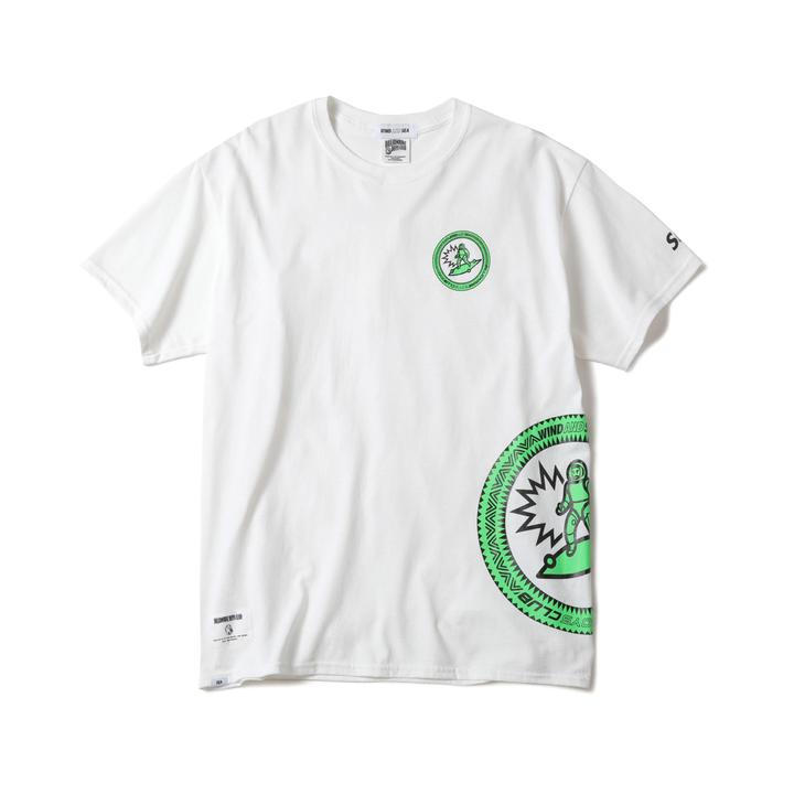 Wind And Sea x Billionaire Boys Club Tee (WDS Exclusive) - White/ Green