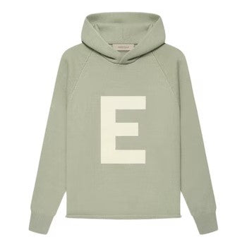FOG Essentials Big E Knit Hoodie SS22 - Kid SeaFoam