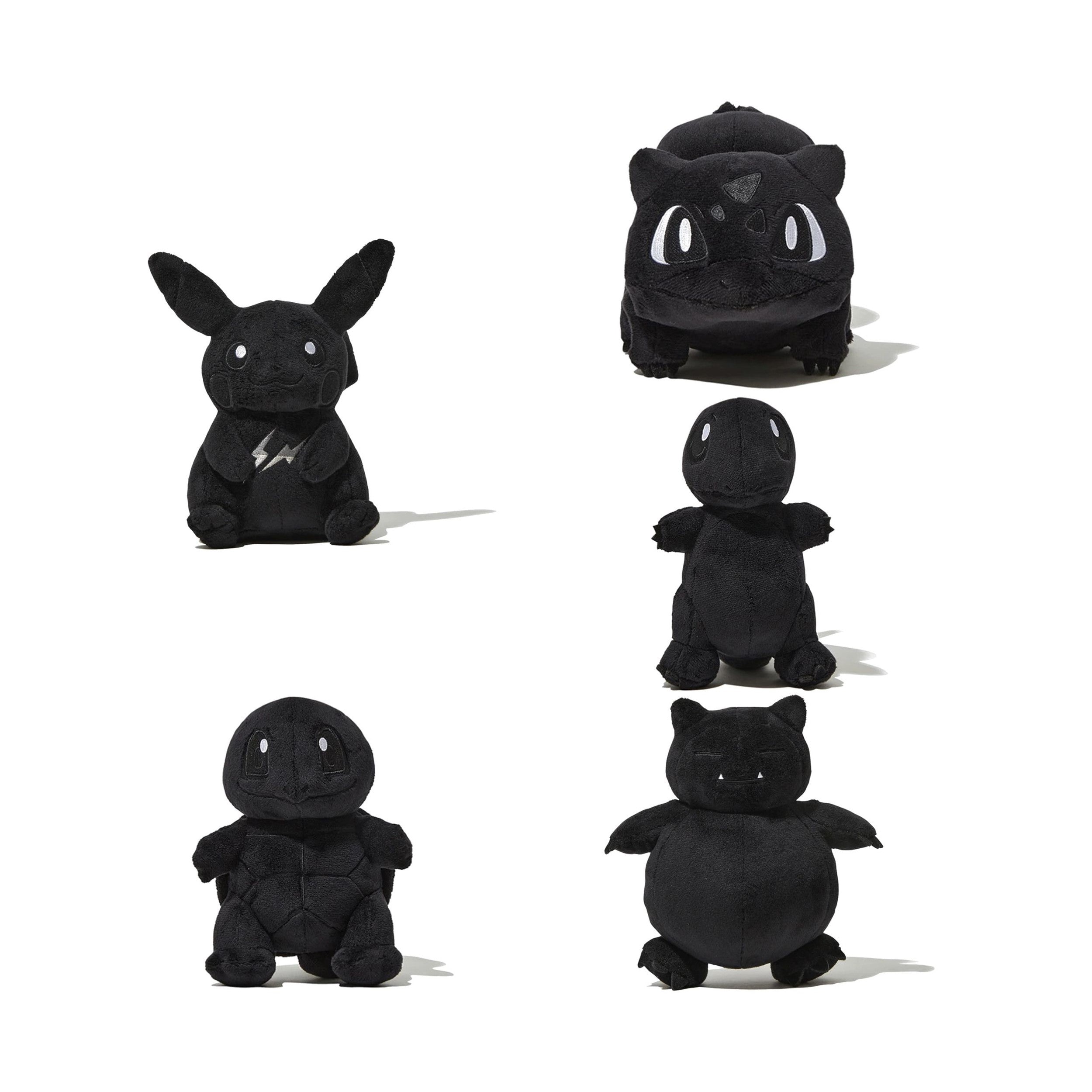 fragment x pokemon x thunderbolt project plush doll ( Set of 5 )