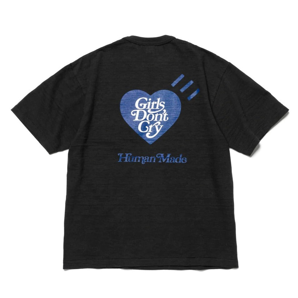 Girls Dont Cry x Human Made White Day Tee - Black