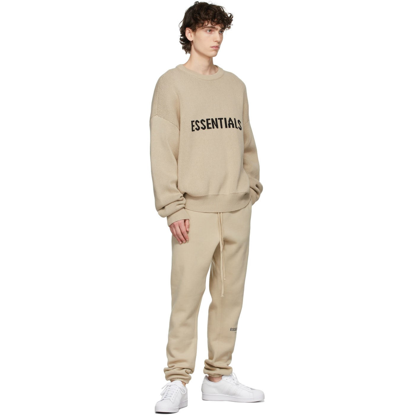 FOG Essentials Knit Logo Sweater FW21 - Linen