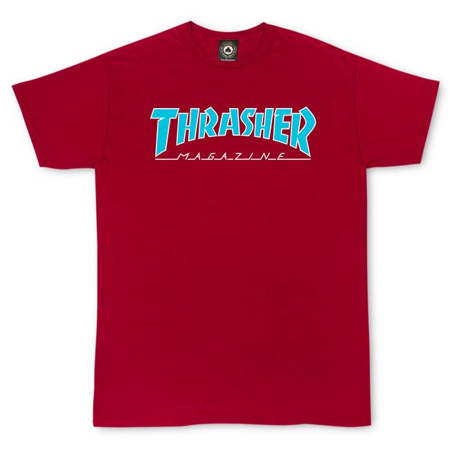 Thrasher Outlined Tee (US Edition) - Maroon
