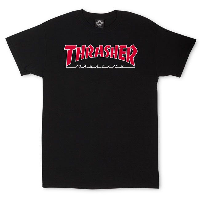 Thrasher Outlined Tee (US Edition) - Black